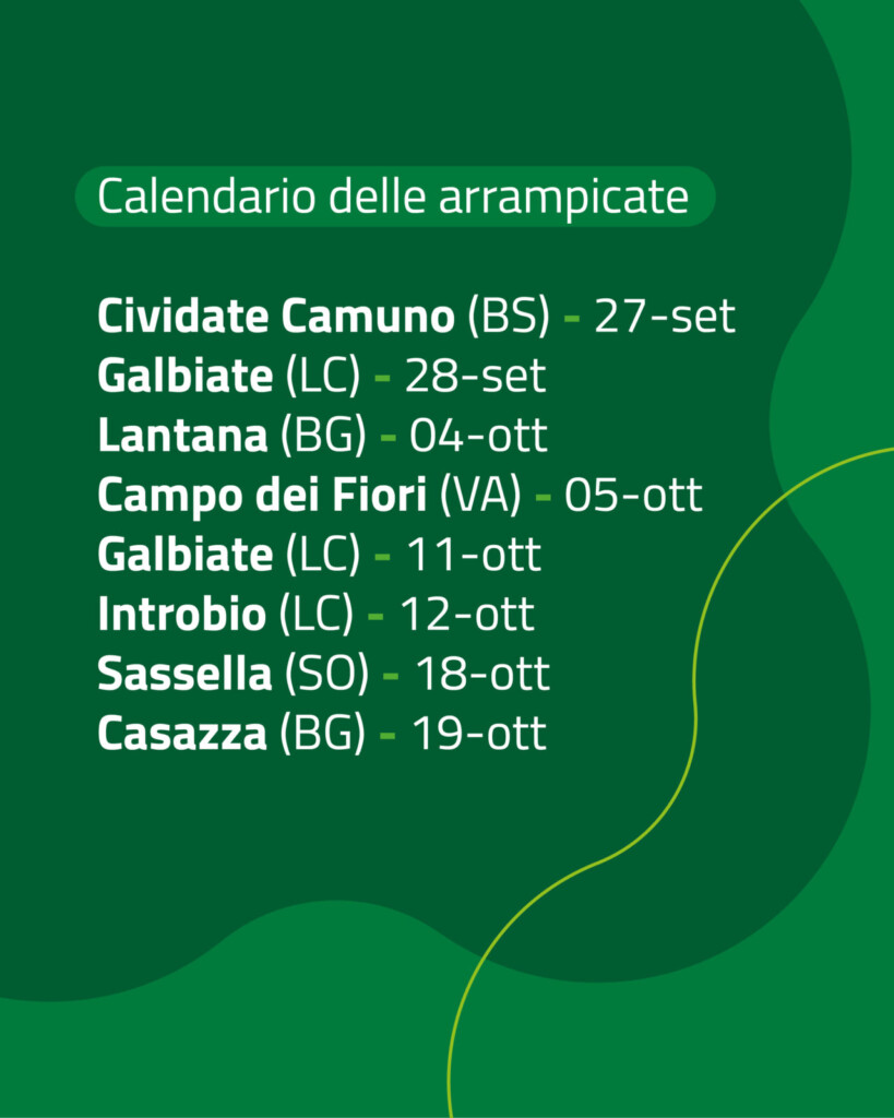 giornate gratuite di arrampicata con le Guide alpine della Lombardia
